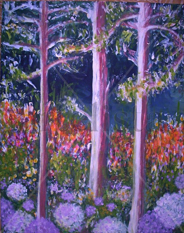 FLORDELLEA 014 Bosque de noche