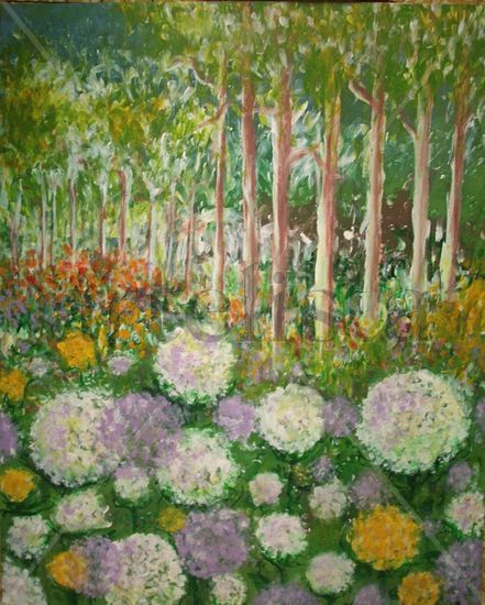 FLORDELLEA 015 Angelica y bosque Acrylic Panel Landscaping