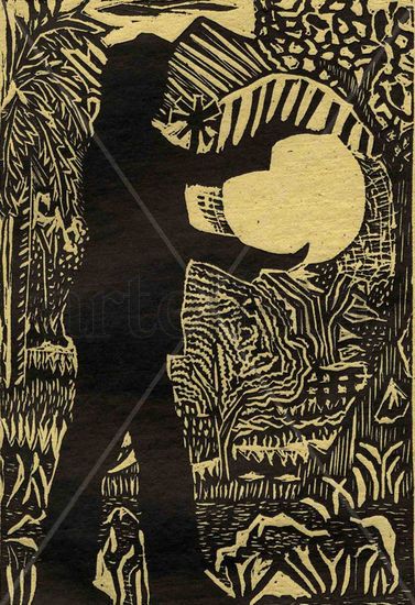 luz Linocut