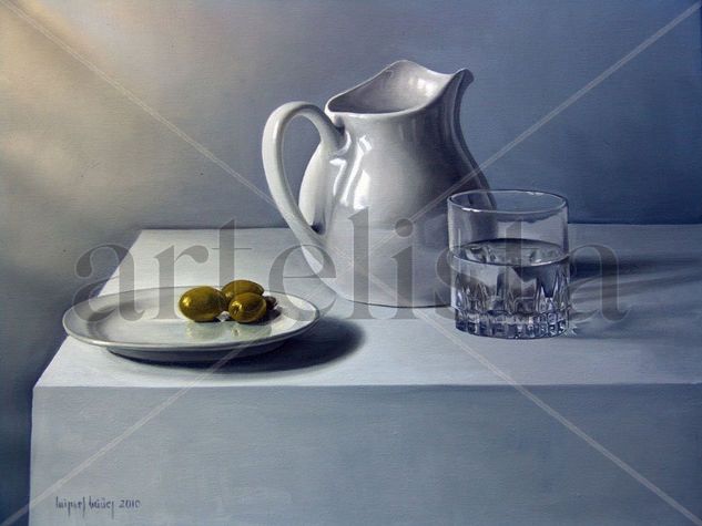 naturaleza muerta con aceitunas Oil Canvas Still Life Paintings