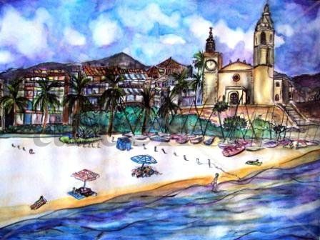 SITGES Watercolour Paper Marine Painting