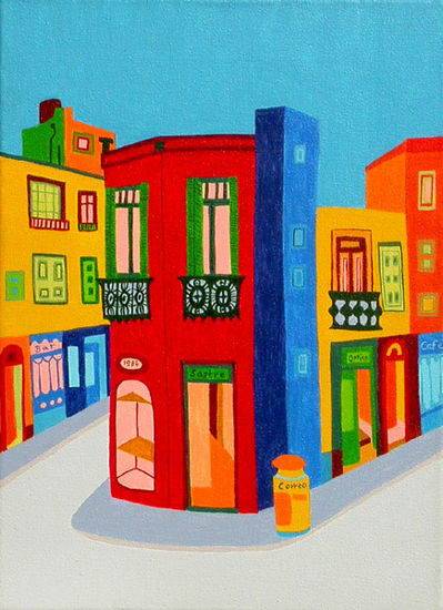 dos calles Acrylic Canvas Landscaping