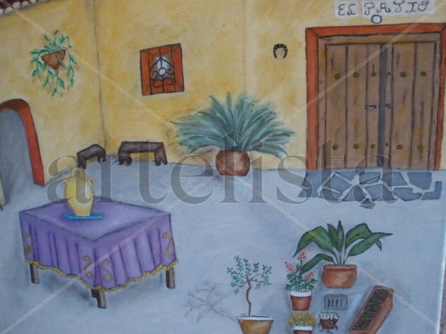 patio Oil Canvas Landscaping