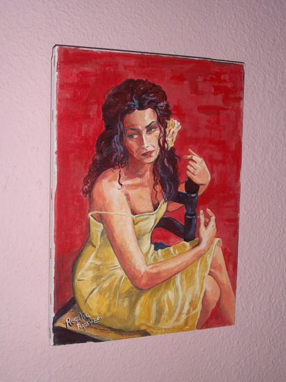 Estrella Morientes Oil Canvas Portrait