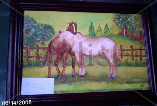 Caballos Oil Canvas Landscaping