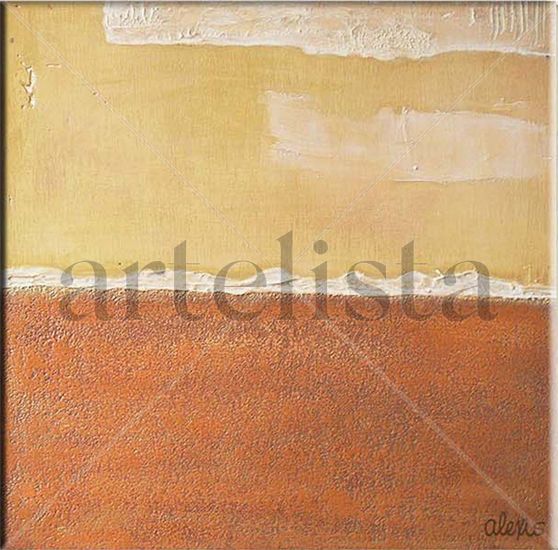 HORIZONTE EN LA ARENA Mixed media Panel Others