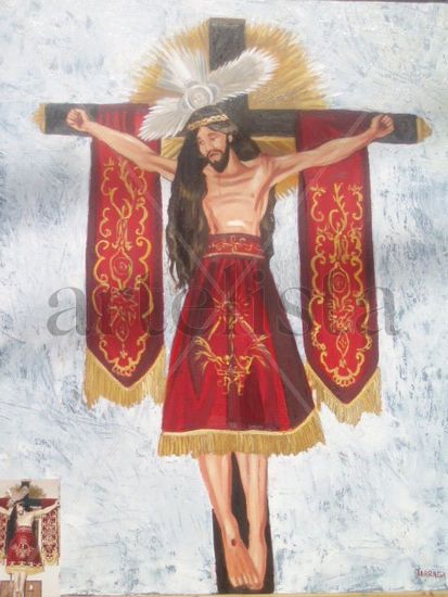 SANTO CRISTO DEL SAHUCO / PEÑAS DE SAN PEDRO ( ALBACETE) Oil Canvas Figure Painting