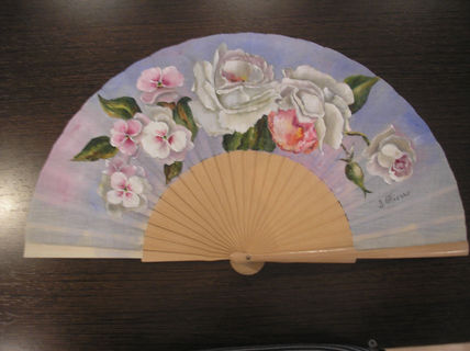 Abanico rosas