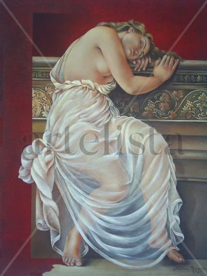 DEVANEIOS-Série “Divas” Oil Textile Figure Painting