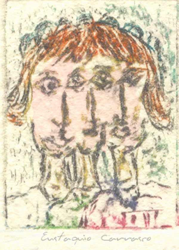 Tres caras en una, (Three faces in a)