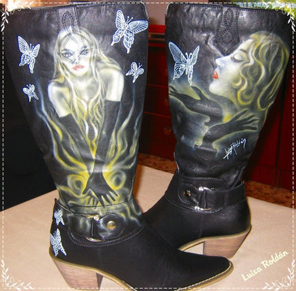 Botas de piel