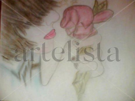 Chico con una rosa