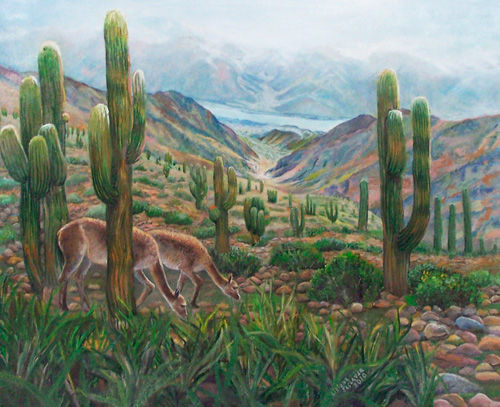 Milagrosa la Puna Oil Canvas Landscaping