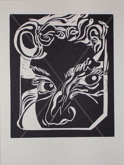 Luz Linocut