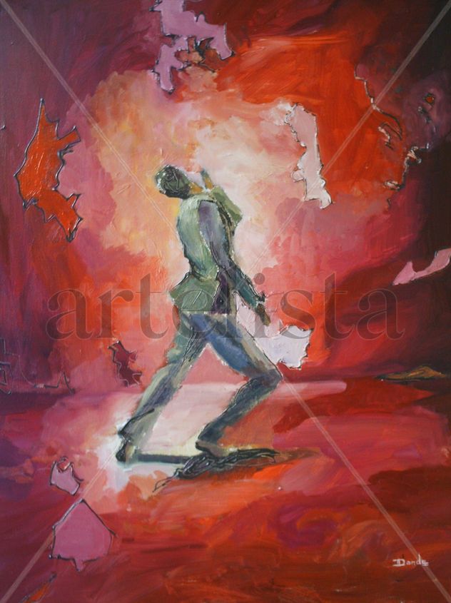 DANZA SOBRE FONDO ROJO