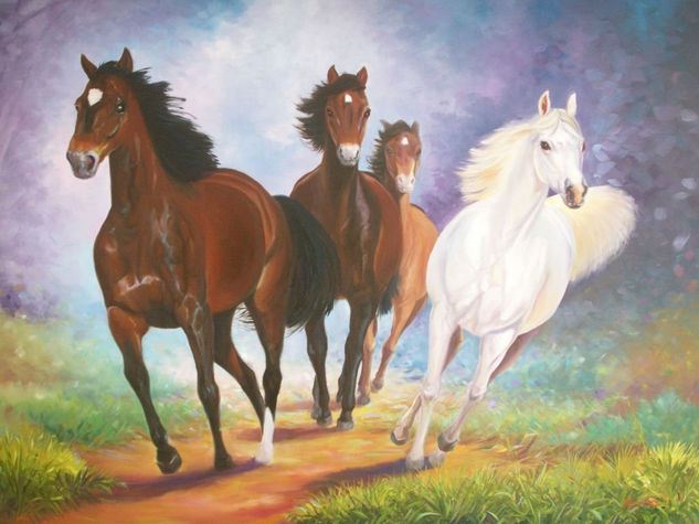 galope Oil Canvas Animals