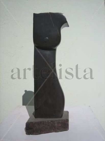 medio torso simple femenino Piedra Figurativa