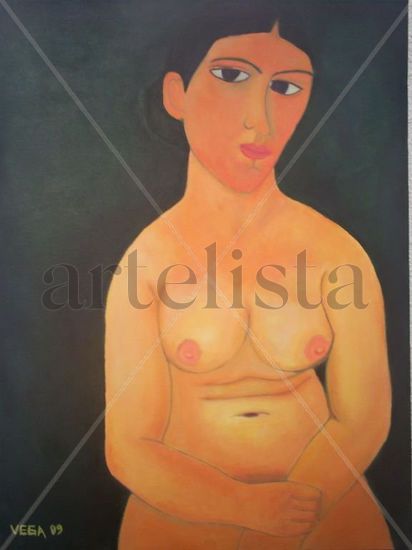 SERIE ELLAS 1 DE 3 Acrylic Canvas Nude Paintings