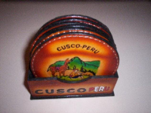 Portavasos de Cuero Cuero - Piel Piel y Cuero