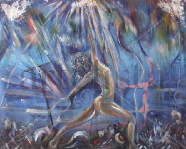 DANZA SOBRE AGUA1 Oil Canvas Figure Painting