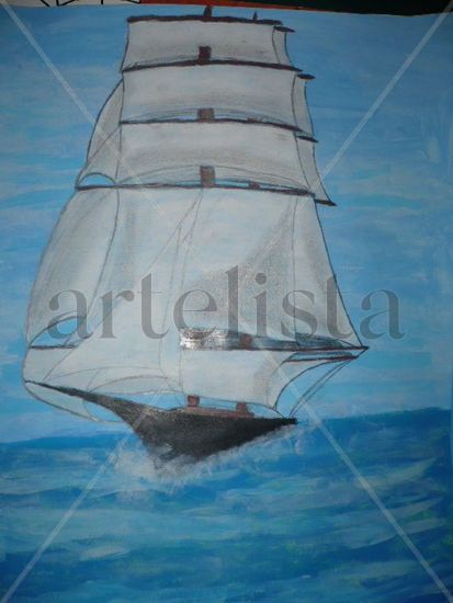 fragata Acrylic Card Marine Painting