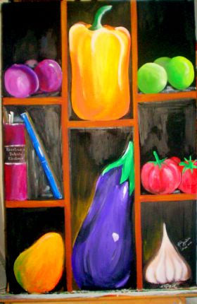 sabor y aroma Acrylic Canvas