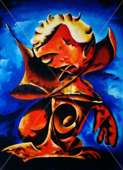 el hombre del saco Acrylic Canvas Figure Painting