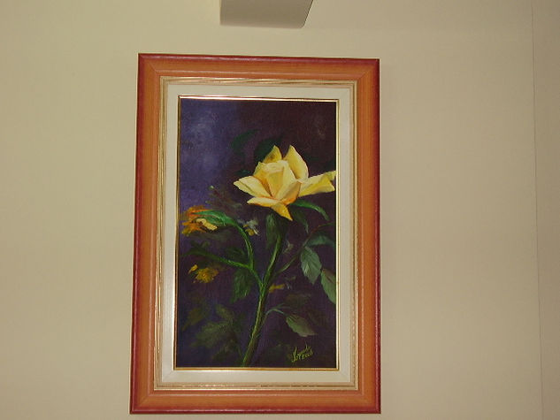 YELLOW ROSES Oil Canvas