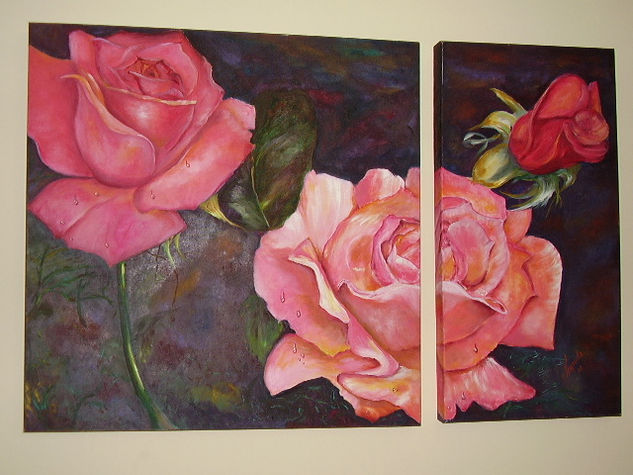 O NOME DA ROSA Oil Canvas