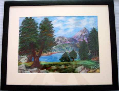 Lago en los Alpes