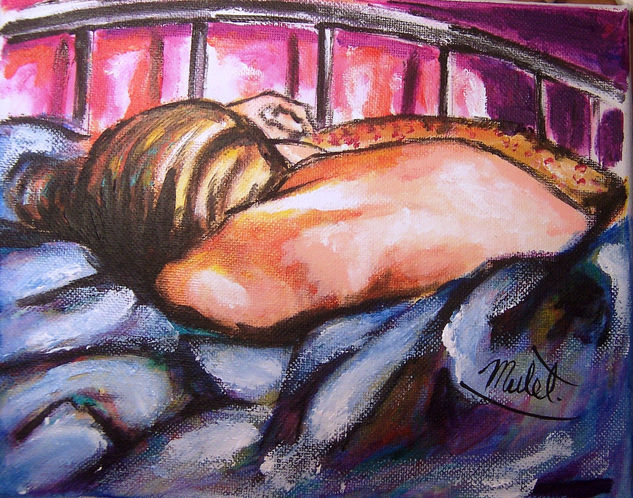 "Asleep" Acrílico Lienzo Figura