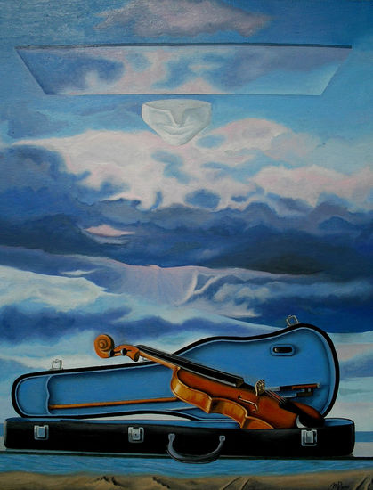 Reproducción Violín Oil Canvas Landscaping