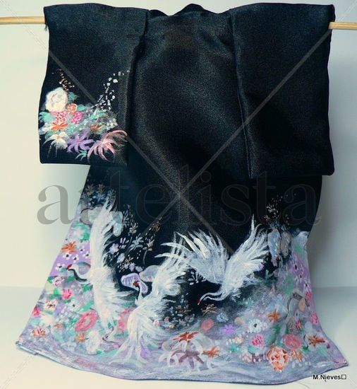 Kimono de geiko Oil Canvas Landscaping