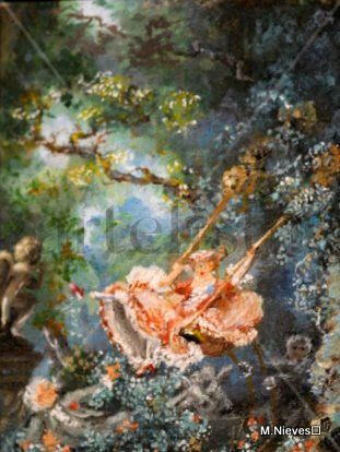 El columpio , Fragonard Oil Canvas Landscaping