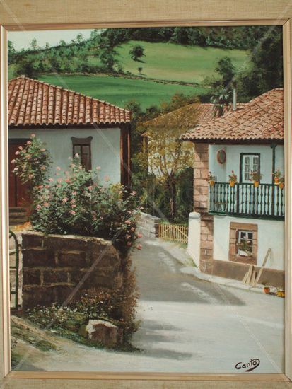 Rincones de Cantabria. Óleo Lienzo Paisaje