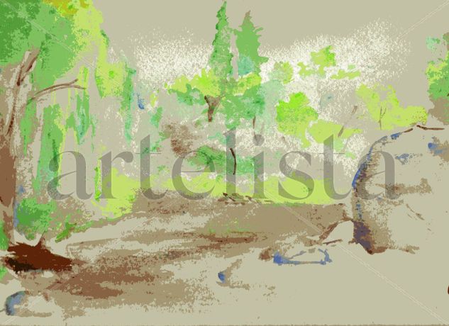 VALLE HERMOSO- SIERRAS DE CORDOBA Watercolour Canvas Landscaping