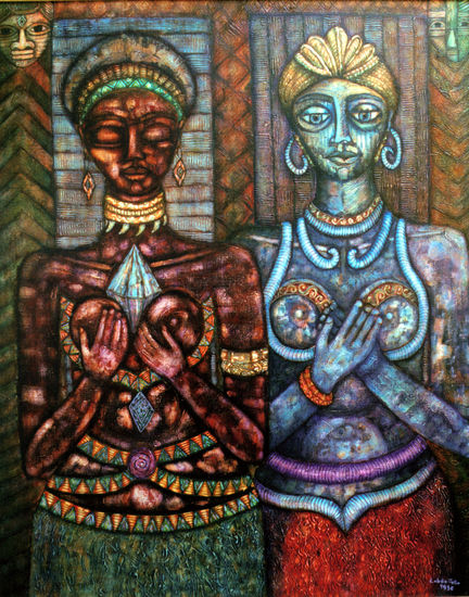 Sacerdotizas del O-culto Acrylic Canvas Figure Painting