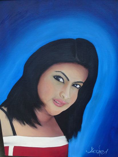 cintya Acrylic Canvas Portrait