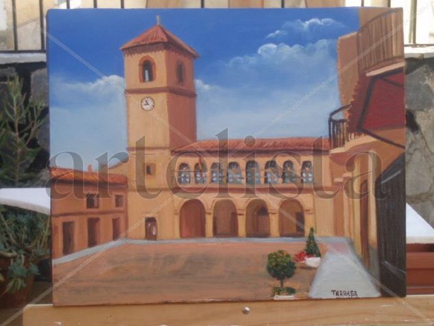 Ayuntamiento de las Peñas de San Pedro (Albacete) Oil Canvas Landscaping