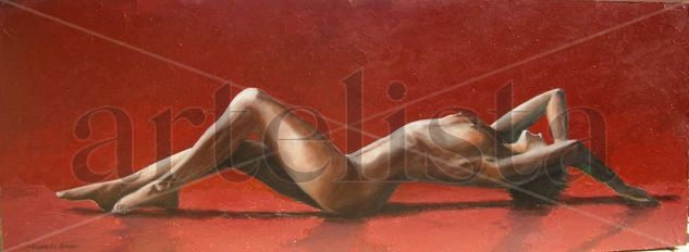 Nº38 DESNUDO II Mixed media Panel Nude Paintings