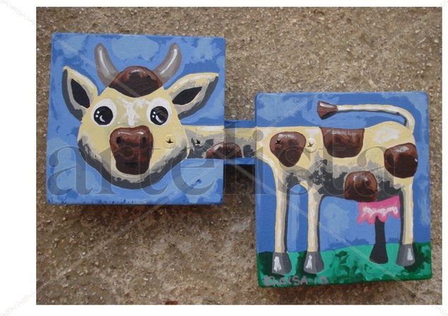 Vaca lechera Acrylic Panel Animals