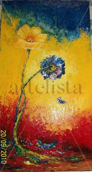 Flor de fantasía Acrylic Panel Floral Painting