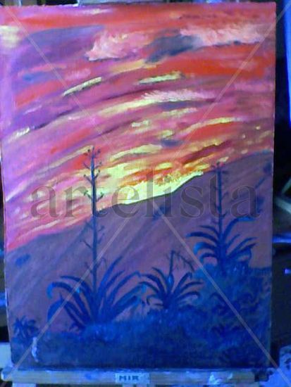 Pitas  III Oil Panel Landscaping