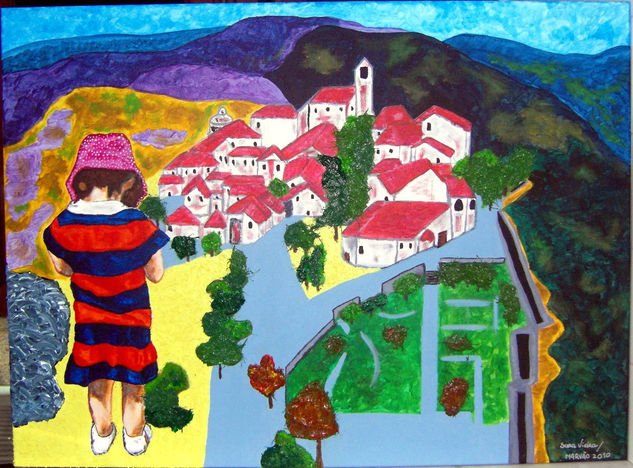 Marvão Acrylic Canvas Figure Painting