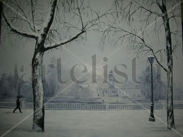 Nº88 RETIRO NEVADO Oil Canvas Landscaping