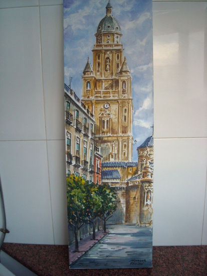 OLEO CATEDRAL MURCIA Oil Canvas Landscaping