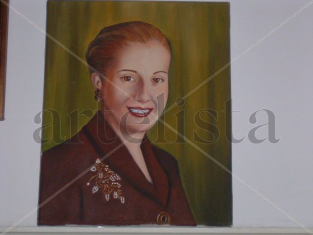 Eva Oil Canvas Portrait