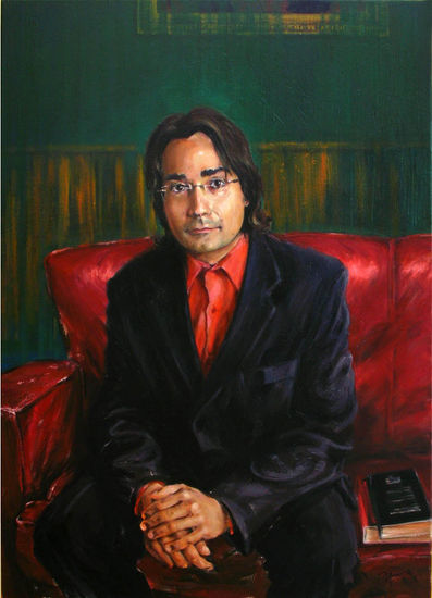 YAWAR - El Soprano Maximiliano Hernández (Murcia - España) Óleo Lienzo Retrato