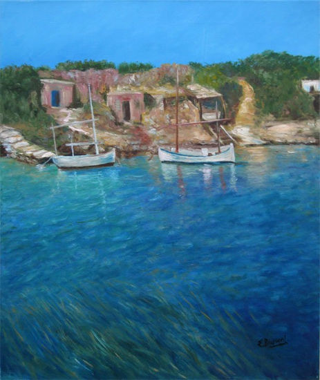 Casitas de Pescadores en Punta Pedrera Oil Canvas Landscaping