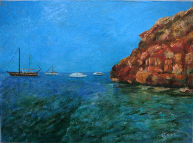 Cala Saona Oil Canvas Landscaping